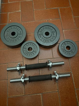 Mancuernas y discos de pesas 3 kg