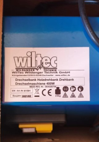 Torno para madera WilTec 61591