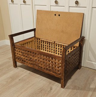 Baúl banco de madera