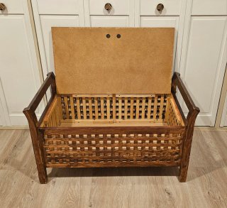 Baúl banco de madera