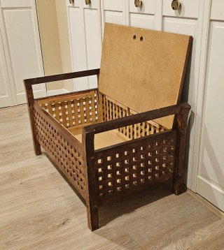 Baúl banco de madera