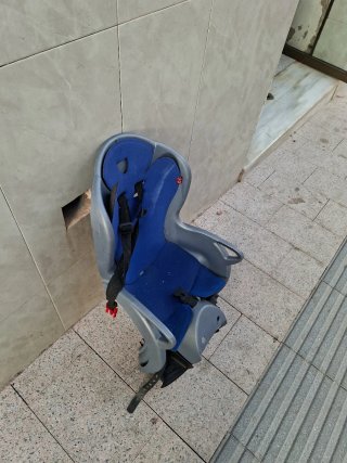 Asiento infantil para bicicleta azul