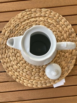 Cafetera Bidasoa Blanca con Relieve