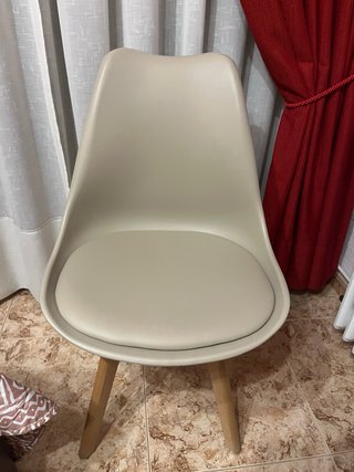 Pack 4 Sillas Beige Estilo Nórdico