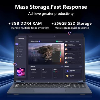 Portátil 15.6 Core i3 8100Y 8GB RAM 256GB SSD