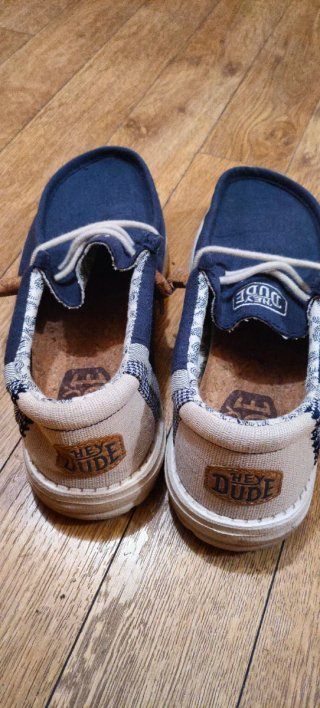 Mocasines Hey Dude Azul Talla 42