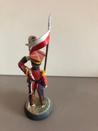 Soldado de plomo con bandera