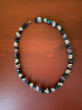 Collar mujer piedras naturales