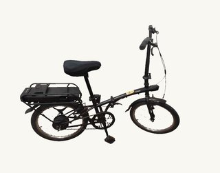 Bicicleta Eléctrica Plegable Negra