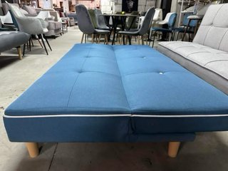 Sofá Cama Azul Sofá cama tela azul