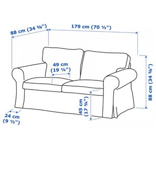 Sofá de ikea   2 plazas