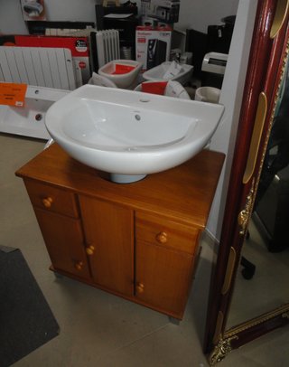 Mueble baño lavabo madera provenzal