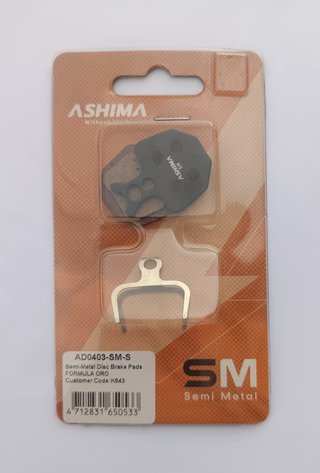 2 Juegos Pastillas Freno Ashima AD0403