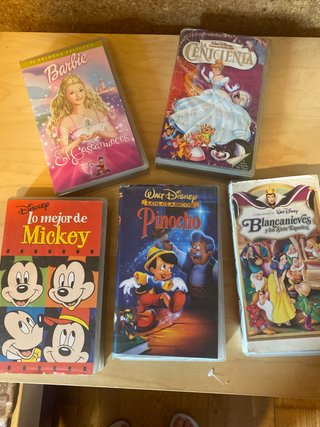 Lote 5 Películas Disney VHS (Español)