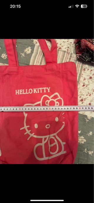 2 Bolsas de Tela Hello Kitty y Estampada