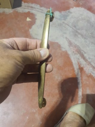 5 Tiradores de latón dorados