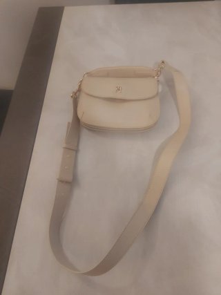 Borsa a tracolla Tommy Hilfiger beige