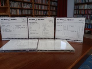 CD Mompou: Obra Completa Piano Vol. I.  5 CDs