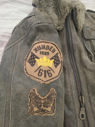 Chaqueta aviador niño cuero IKKS Ed. Limitada
