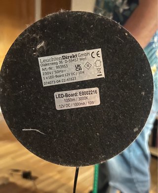 Lámpara de pie LED ondulada (wave)