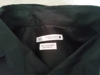 Americana y camisa Zara Negra