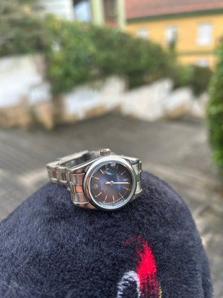 Reloj Rolex Mujer Azul y Plata
