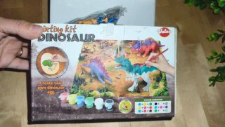 Kit Manualidades Dinosaurios 3D para Pintar