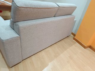 Sofá Cama Gris Tela