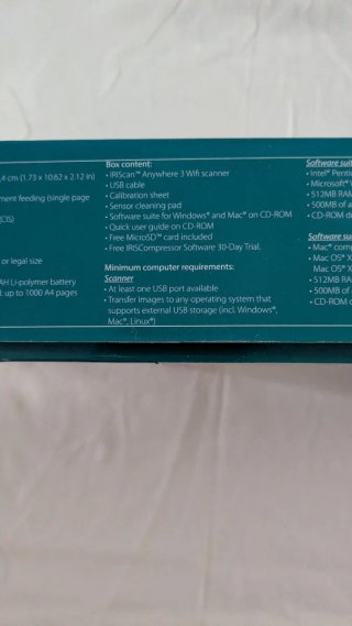 Scanner Portatile IRIScan Anywhere 3 Wifi