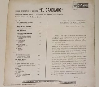 Disco Vinilo El Graduado - Simon & Garfunkel LP
