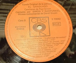 Disco Vinilo El Graduado - Simon & Garfunkel LP