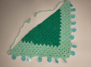 Bandana stile marino turchese per la testa