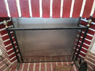 Revistero y herramientas para chimenea