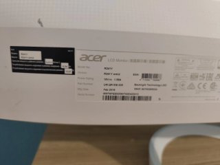 Monitor Acer Nero e Bianco