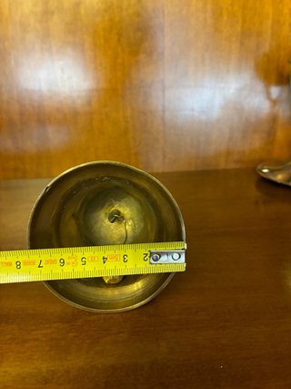 Lote bronce Vintage: Morteros, Campana, Quinqué