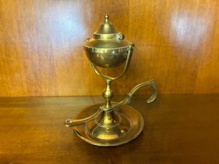 Lote bronce Vintage: Morteros, Campana, Quinqué