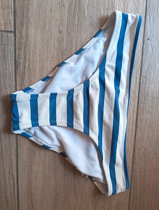 Zara Bikini Righe Blu Bianco 8-9 Anni marinaio