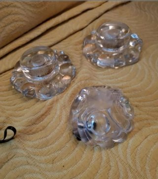Orrefors (Suecia) Set Vintage Cristal y plata