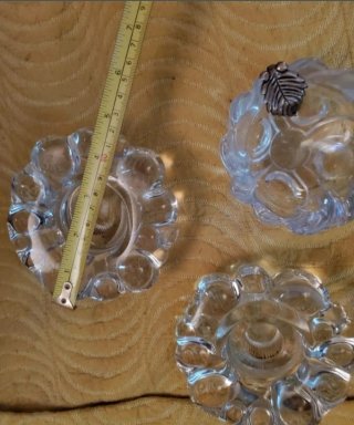 Orrefors (Suecia) Set Vintage Cristal y plata