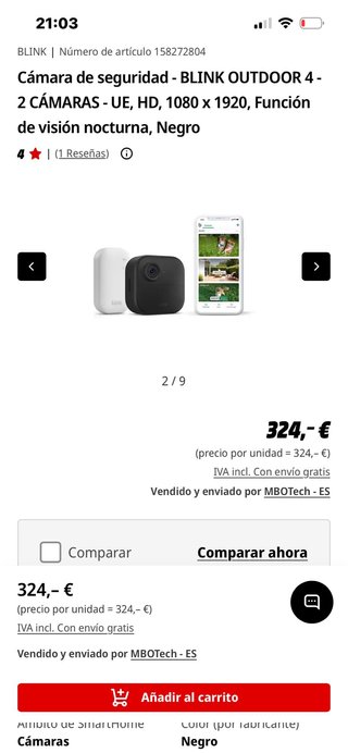 2 Cámaras Blink Outdoor 4