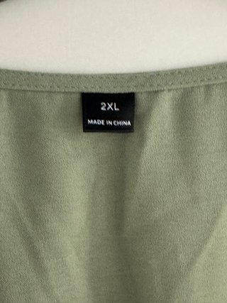 Vestido verde cruzado talla XXL