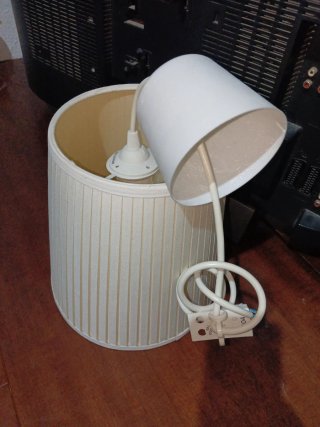 Pantalla de lámpara plisada beige