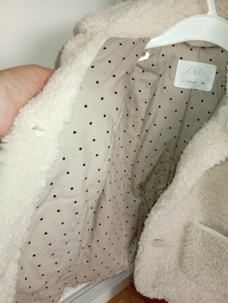 Abrigo Zara piel borrego niña 2-3 años
