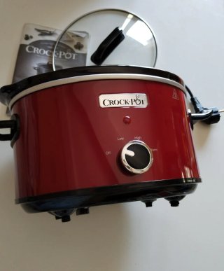 Olla de cocción lenta Crock-Pot Roja 3.5L nueva