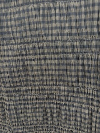 Blusa cuadros azul y blanco