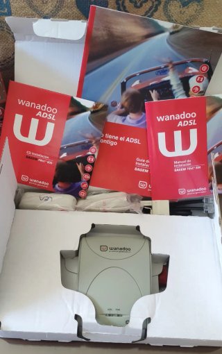 Módem ADSL vintage Sagem F@st 800 E3 Wanadoo