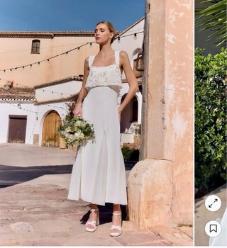 Vestido de Novia Blanco Nuevo con Etiquetas