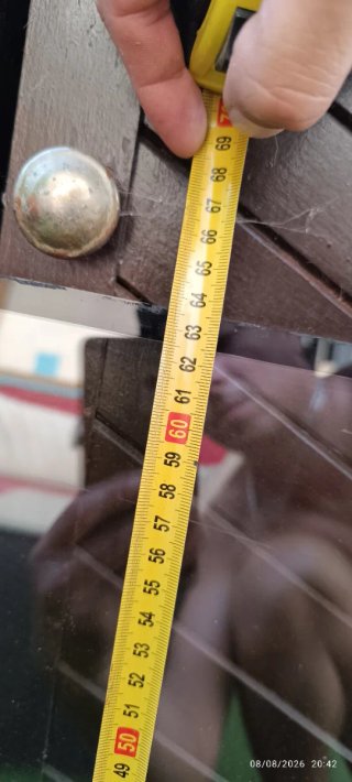 Cristal grueso 105,5 x 63,5 cm - 18 mm