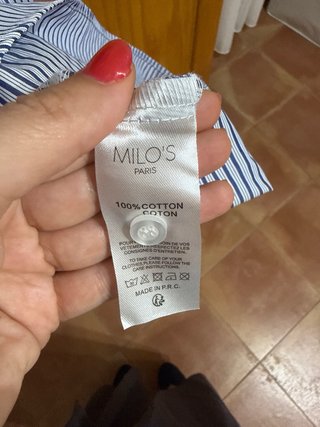 Vestido MILOS rayas azul
