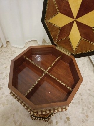 Mesa Taracea Granadina Octogonal